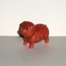 Brown Pig PVC Plastic Figure Toy Loose Used
