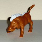 Wild Boar PVC Plastic Figure Toy Tan and White Loose Used