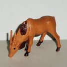 Plastic Antelope Eating Figure Loose Used