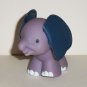 Fisher-Price Little People 2005 Touch & Feel Elephant w/ Turtle on Back & Leathery Ears Loose Used