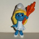 McDonald's 2013 Smurfs 2 Smurfette's Magic Wand PVC Figure Happy Meal Toy  Loose Used