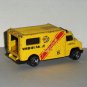 Hot Wheels 1996 Yellow Ambulance Diecast Truck Loose Used Incomplete