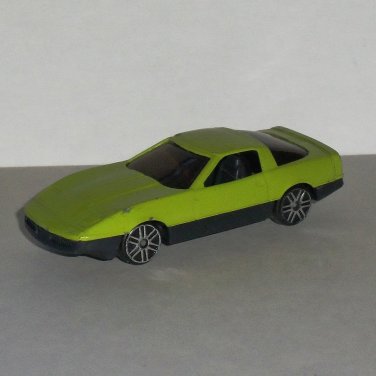 Lime Green #809 1984 Corvette Diecast & Plastic Toy Car Loose Used