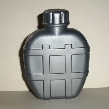 Gray Plastic Toy Flask Canteen Loose Used