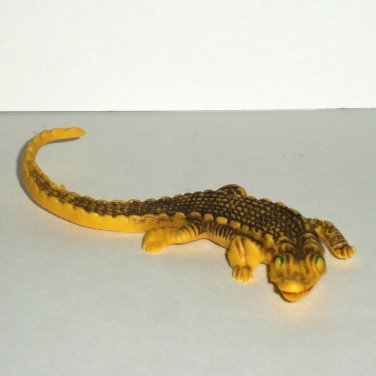 Yellow & Black Alligator Figure Loose Used