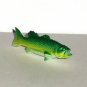 Green Yellow & White Fish 1.75" Plastic Animal Figure Loose Used