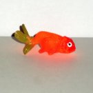 Orange & Green Fish 1.5" Plastic Animal Figure Loose Used