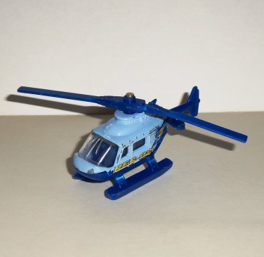 Matchbox Sky Busters 1998 Rescue Chopper Helicopter Blue Diecast Airplane Loose