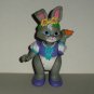 Fisher-Price 1997 Hideaway Hollow Mommy Bunny Figure Gray Cheecks Loose Used