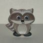 Bakery Crafts Racoon Plastic Cupcake Ring Cake Topper Loose Used