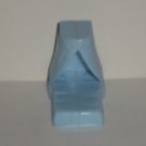 Blue Plastic Dollhouse Canopy Bed Toy Loose Used