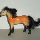 Kid Kore Gold and Black Plastic Toy Horse Loose Used
