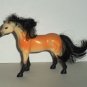 Kid Kore Gold and Black Plastic Toy Horse Loose Used