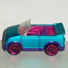 Mattel Polly Pocket Mini Blue Convertible Car 2007 Loose Used