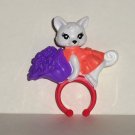 McDonald's 2008 Polly Pocket Cat Ring Orange White Happy Meal Toy Loose Used