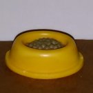 Littlest Pet Shop Yellow Oval Shaped Dog Food Bowl Accessory Dish Cat Hasbro Loose Used