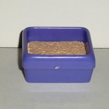 Littlest Pet Shop Purple Kitty Litter Box Accessory Kitten Cat Hasbro Loose Used