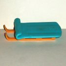 Littlest Pet Shop Blue Orange Sled Accessory from Penguin #333 Set Hasbro 2006 Loose Used