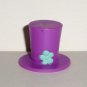 Littlest Pet Shop Purple Top Hat w/ Blue Flower Accessory Hasbro Loose Used