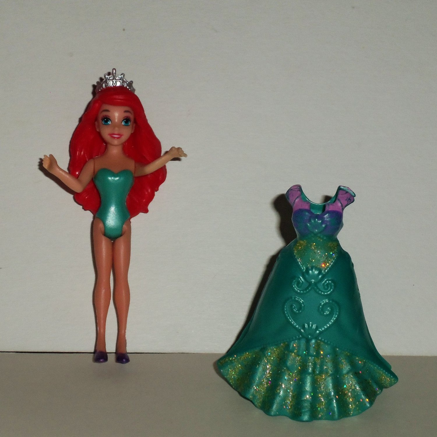 Disney Princess MagiClip Little Mermaid Ariel Doll And Dress Mattel ...