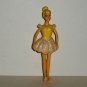 Disney Fairies Tinker Bell in Yellow White Dress Doll No Wings Loose Used