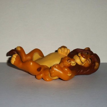 Disney's Lion King Collectible Figures Mufasa & Simba Sleeping Figure Mattel 1994 Loose Used