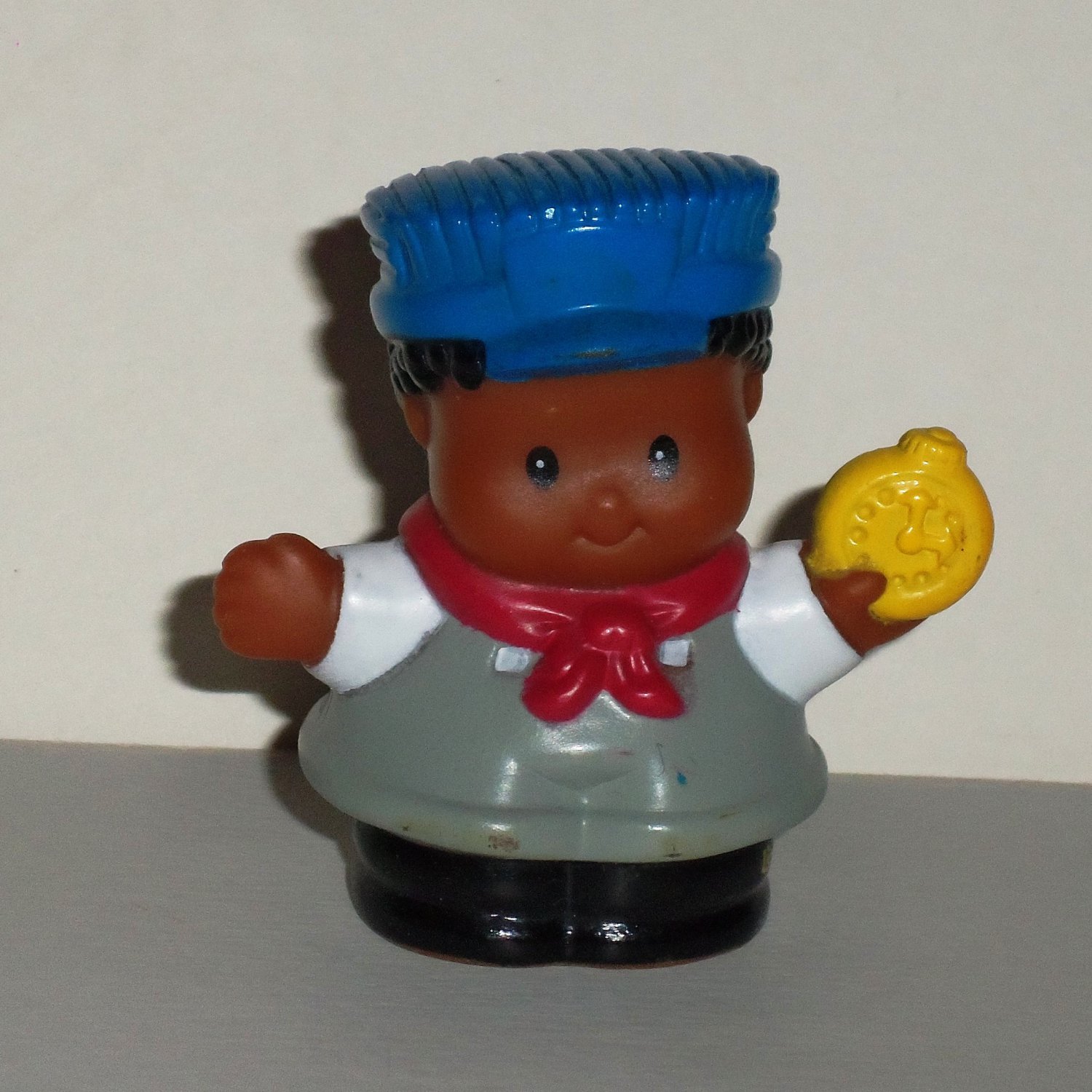 Fisher Price Little People MICHAEL TRAIN CONDUCTOR WORKER for CHOO CHOOS Rare! 