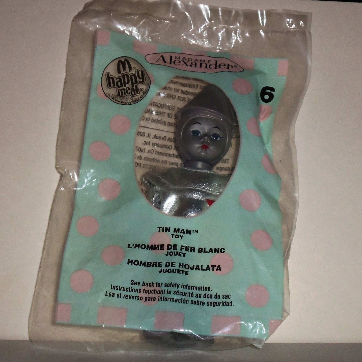 Mcdonalds 2007 Madame Alexander Wizard Of Oz Tin Man Doll Happy Meal Toy In Original Package