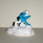 McDonald's 2017 Smurfs The Lost Village Movie Clumsy Smurf Figure Only Happy Meal Toy  Loose Used