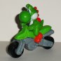 McDonald's 2014 Mario Kart 8 Yoshi w/o Stickers Happy Meal Toy Loose Used