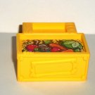Fisher-Price Little People Yellow Food Cart from Big Animal Zoo Set Mattel 2014 Loose Used