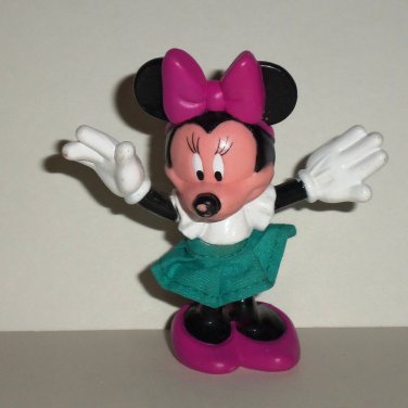 Disney Minnie Mouse with Green Skirt Figure Toy Loose Used