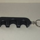 Black Coin Holder Keyring Keychain Loose Used