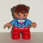 Lego Duplo Girl Figure from School Bus 10528 Loose Used