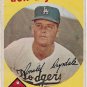 1959 Topps Baseball Card #387 Don Drysdale Los Angeles Dodgers Fair