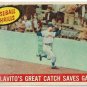 1959 Topps Baseball Card #462 Rocky Colavito Baseball Thrills Great Catch Cleveland Indians Good