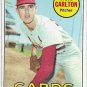 1969 Topps Baseball Card #255 Steve Carlton St. Louis Cardinals Good