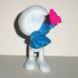 McDonald's 2011 Smurfs Grouchy Smurf PVC Figure Happy Meal Toy  Loose Used