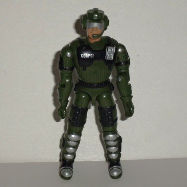 The Corps 1998 Justin Case in Green Black Outfit Action Figure Lanard Toys 1986 Loose Used