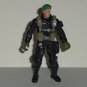 Chap Mei Soldier Force Action Figure w/ Beret and Black Outfit Loose Used