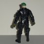 Chap Mei Soldier Force Action Figure w/ Beret and Black Outfit Loose Used