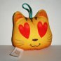 McDonald's 2017 Emoji Movie Plush Cat with Heart Eyes Happy Meal Toy Loose Used