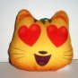 McDonald's 2017 Emoji Movie Plush Cat with Heart Eyes Happy Meal Toy Loose Used