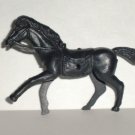 Black Horse Plastic Figure Cowboy & Indians Type Loose Used