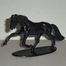 Black Horse Plastic Figure on Stand Type Loose Used