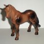 New Ray Toys Brown Black Standing Horse Plastic Animal Figure Loose Used
