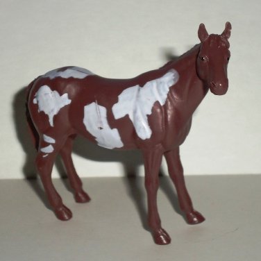 New Ray Toys Pinto Horse PVC Plastic Animal Figure Loose Used