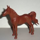 New Ray Toys Brown Horse PVC Plastic Animal Figure Loose Used