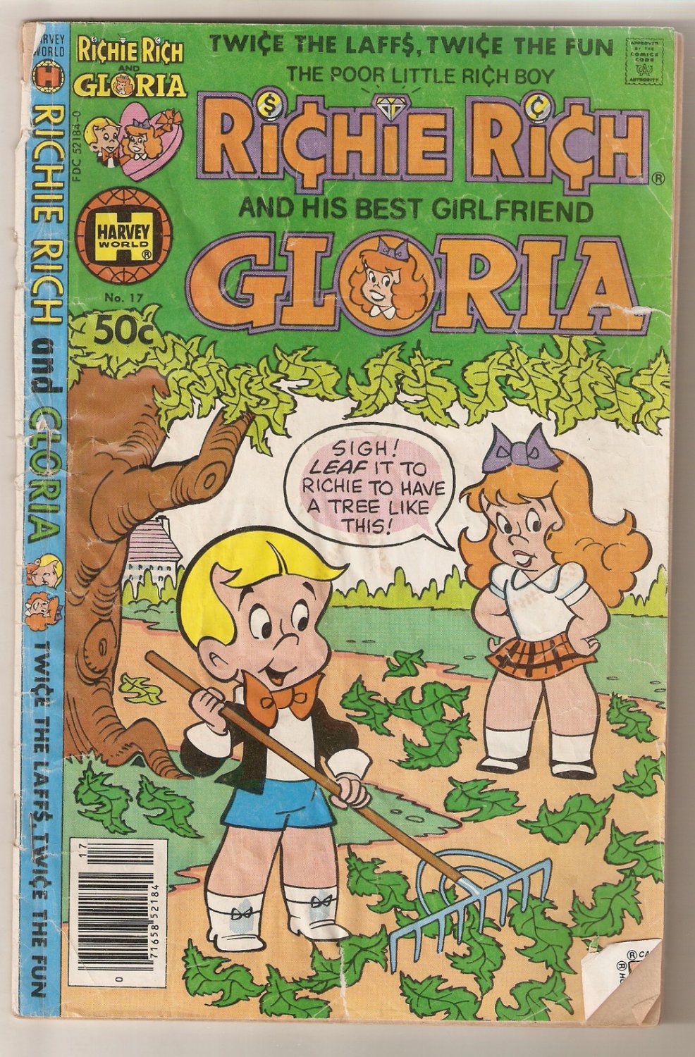 Richie Rich and Gloria (1977 series) #17 Harvey Comics Dec 1980 FR.