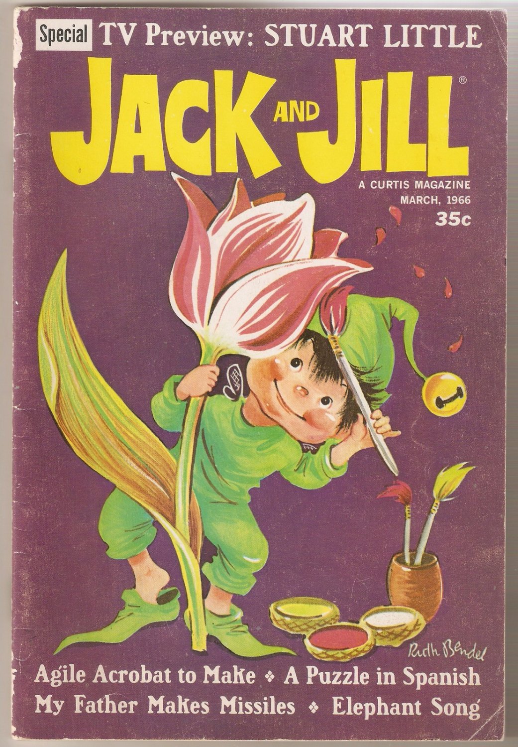 Jack and Jill Magazine Vol. 27 #5 Curtis Publishing March 1966 GD